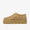 Meare Walla til kvinder. Wallabees i ahornfarvet ruskind Meare Walla til kvinder. Wallabees i ahornfarvet ruskind