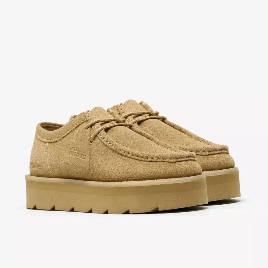 Meare Walla til kvinder. Wallabees i ahornfarvet ruskind Meare Walla til kvinder. Wallabees i ahornfarvet ruskind