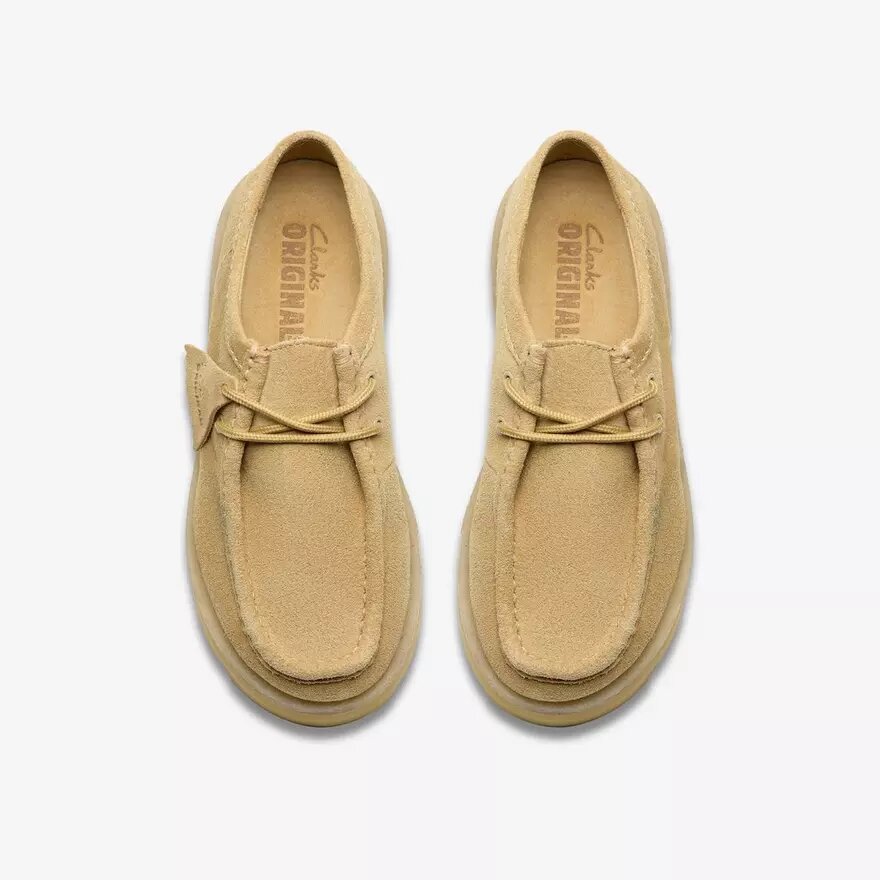 Meare Walla til kvinder. Wallabees i ahornfarvet ruskind Meare Walla til kvinder. Wallabees i ahornfarvet ruskind