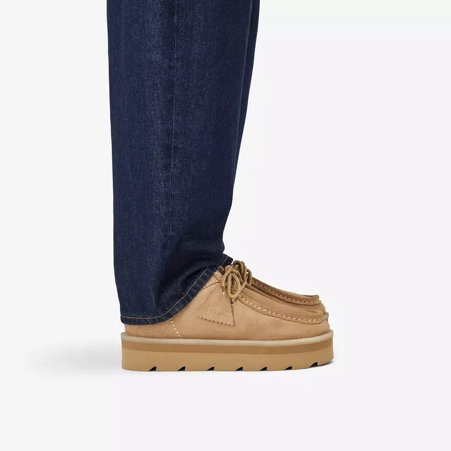Meare Walla til kvinder. Wallabees i ahornfarvet ruskind Meare Walla til kvinder. Wallabees i ahornfarvet ruskind