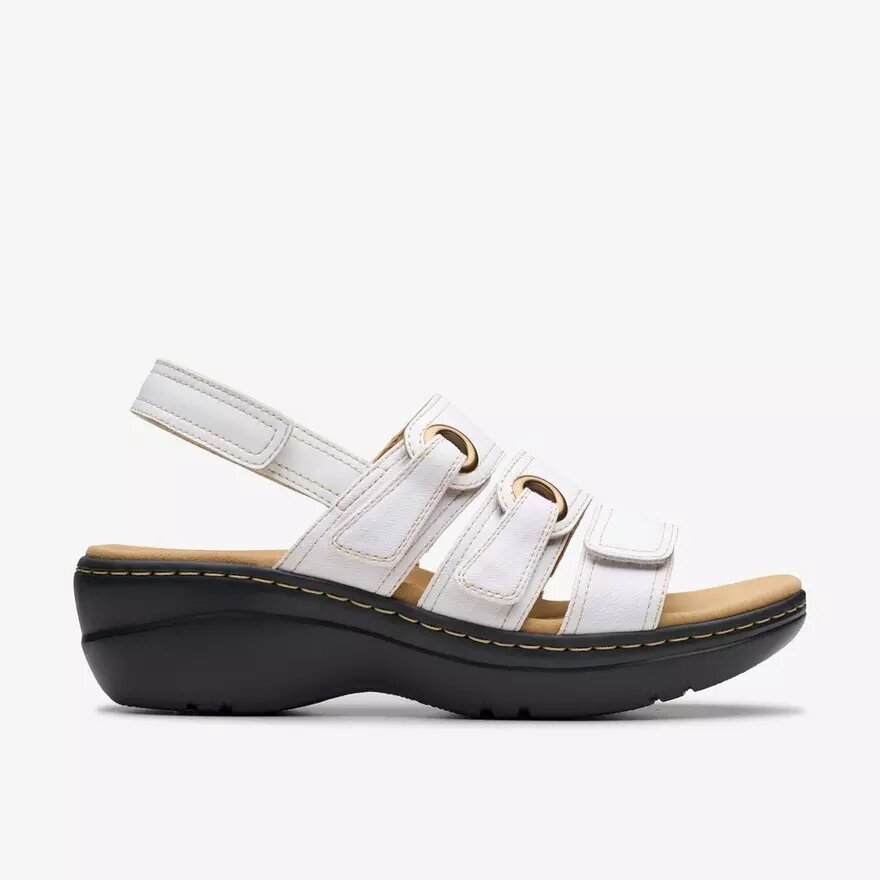 Merliah2 Bali hvide kilehæle-sandaler til kvinder Merliah2 Bali hvide kilehæle-sandaler til kvinder