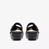 Merliah2 Cove kilehæle-sandaler i sort læder til kvinder Merliah2 Cove kilehæle-sandaler i sort læder til kvinder