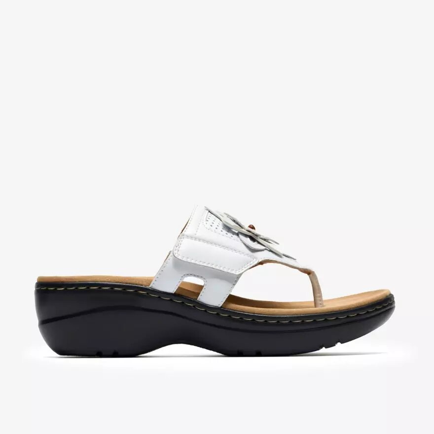 Merliah2 Kyla hvide kilehæle-sandaler til kvinder Merliah2 Kyla hvide kilehæle-sandaler til kvinder