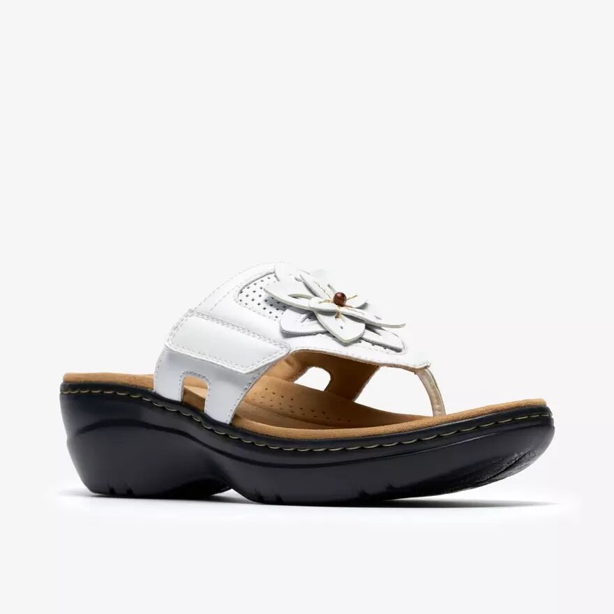 Merliah2 Kyla hvide kilehæle-sandaler til kvinder Merliah2 Kyla hvide kilehæle-sandaler til kvinder