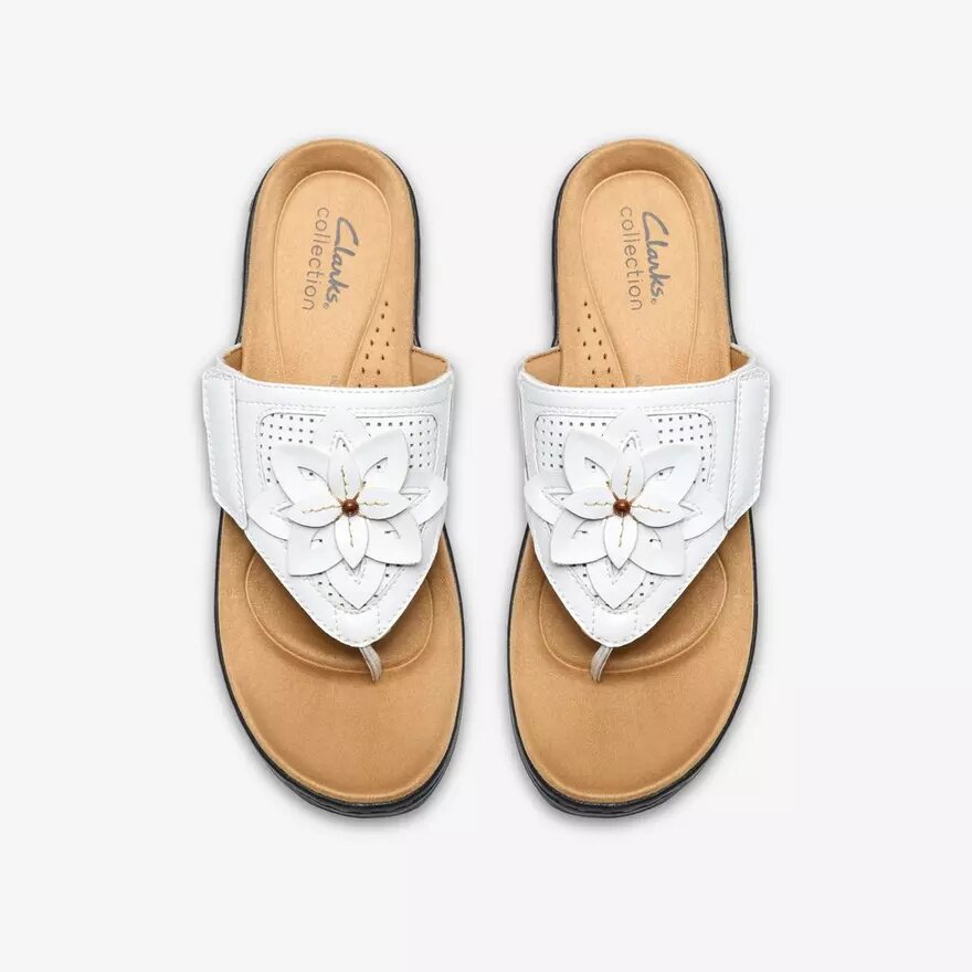Merliah2 Kyla hvide kilehæle-sandaler til kvinder Merliah2 Kyla hvide kilehæle-sandaler til kvinder