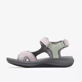 Mira Bay grå/grønne Rem-sandaler til kvinder