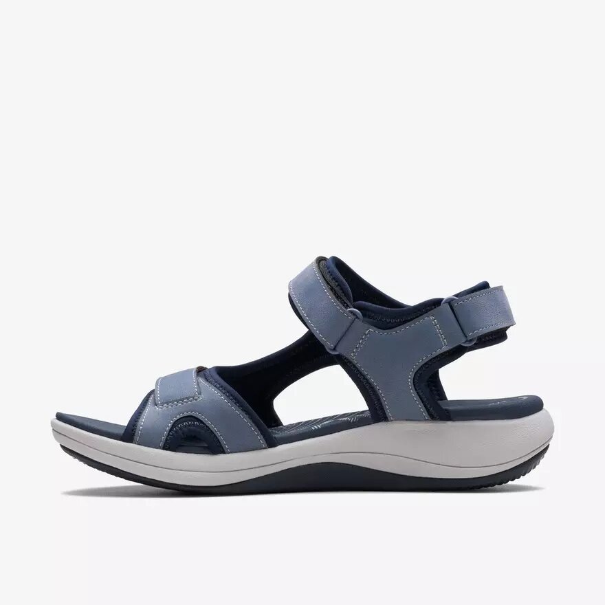 Mira Bay-rem-sandaler til kvinder i denimblå med Cloudsteppers™-teknologi Mira Bay-rem-sandaler til kvinder i denimblå med Cloudsteppers™-teknologi