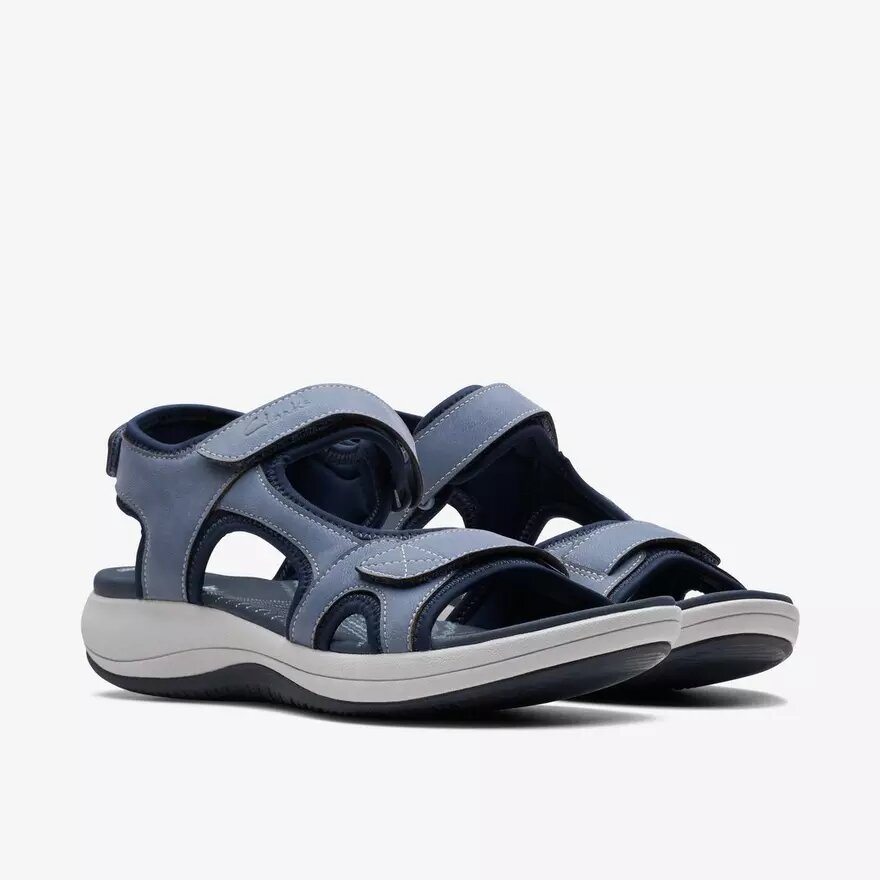 Mira Bay-rem-sandaler til kvinder i denimblå med Cloudsteppers™-teknologi Mira Bay-rem-sandaler til kvinder i denimblå med Cloudsteppers™-teknologi