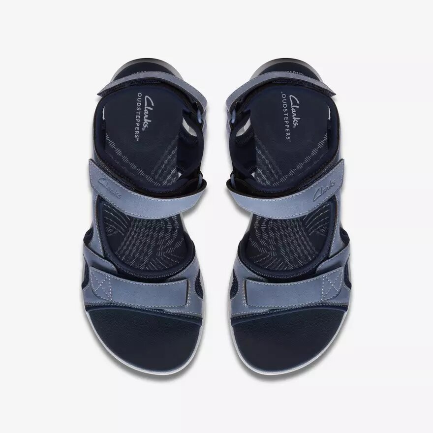 Mira Bay-rem-sandaler til kvinder i denimblå med Cloudsteppers™-teknologi Mira Bay-rem-sandaler til kvinder i denimblå med Cloudsteppers™-teknologi