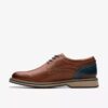 Monahan Plain Tan Leather Oxford Sko til mænd | Clark’s