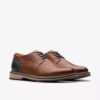 Monahan Plain Tan Leather Oxford Sko til mænd | Clark’s