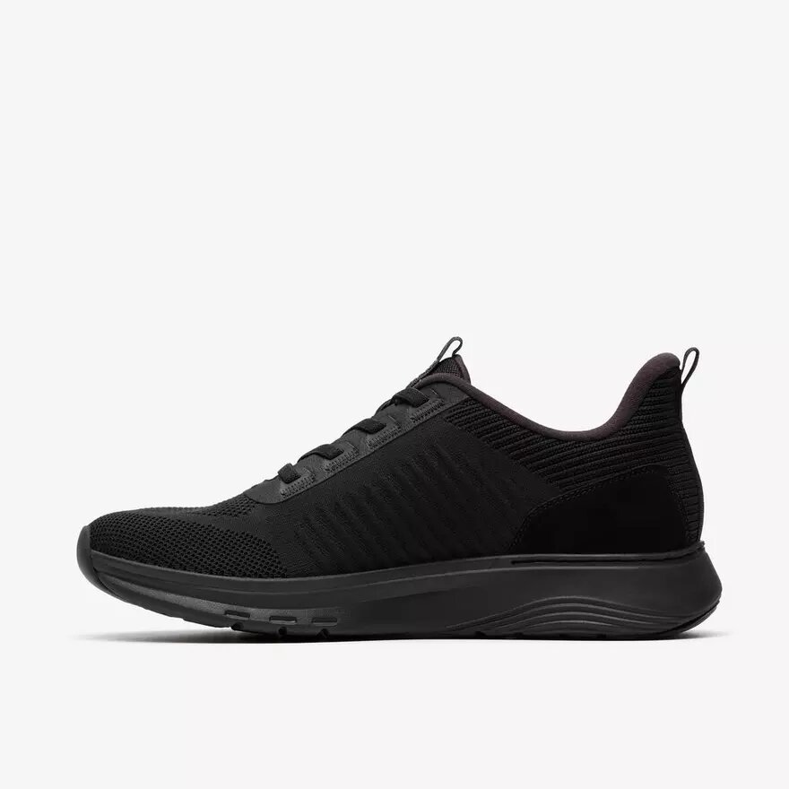 Motion Trek Lt sorte strikkede Sneakers til mænd Motion Trek Lt sorte strikkede Sneakers til mænd