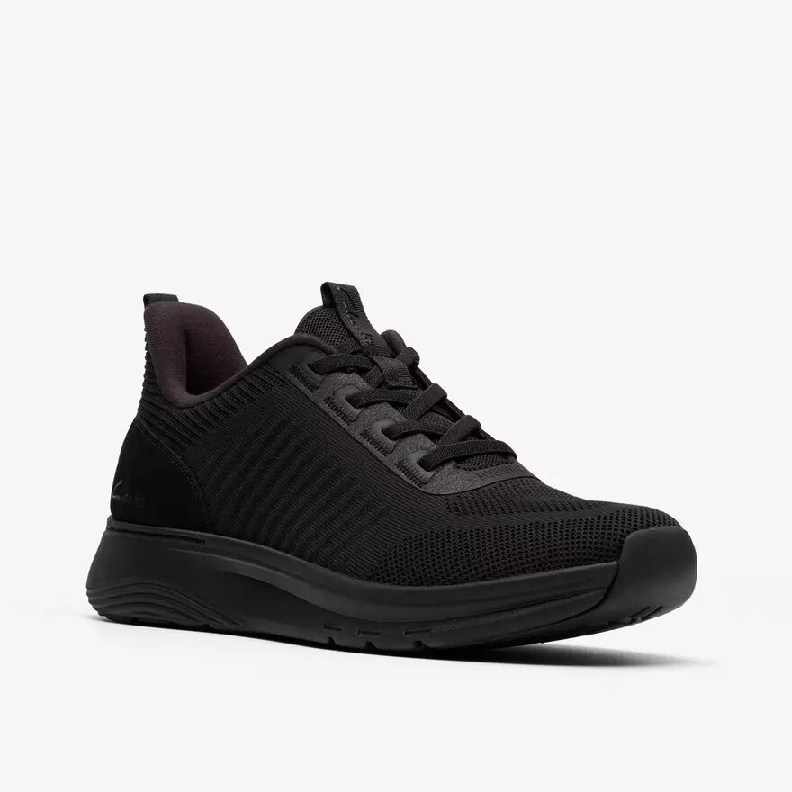 Motion Trek Lt sorte strikkede Sneakers til mænd Motion Trek Lt sorte strikkede Sneakers til mænd