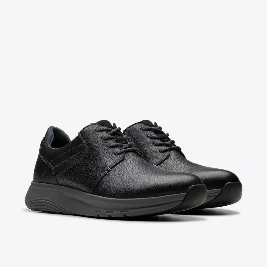 Motion Trek Pt sort lædersneaker til mænd Motion Trek Pt sort lædersneaker til mænd