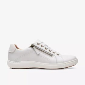 Nalle Lace sneakers i hvidt læder til kvinder