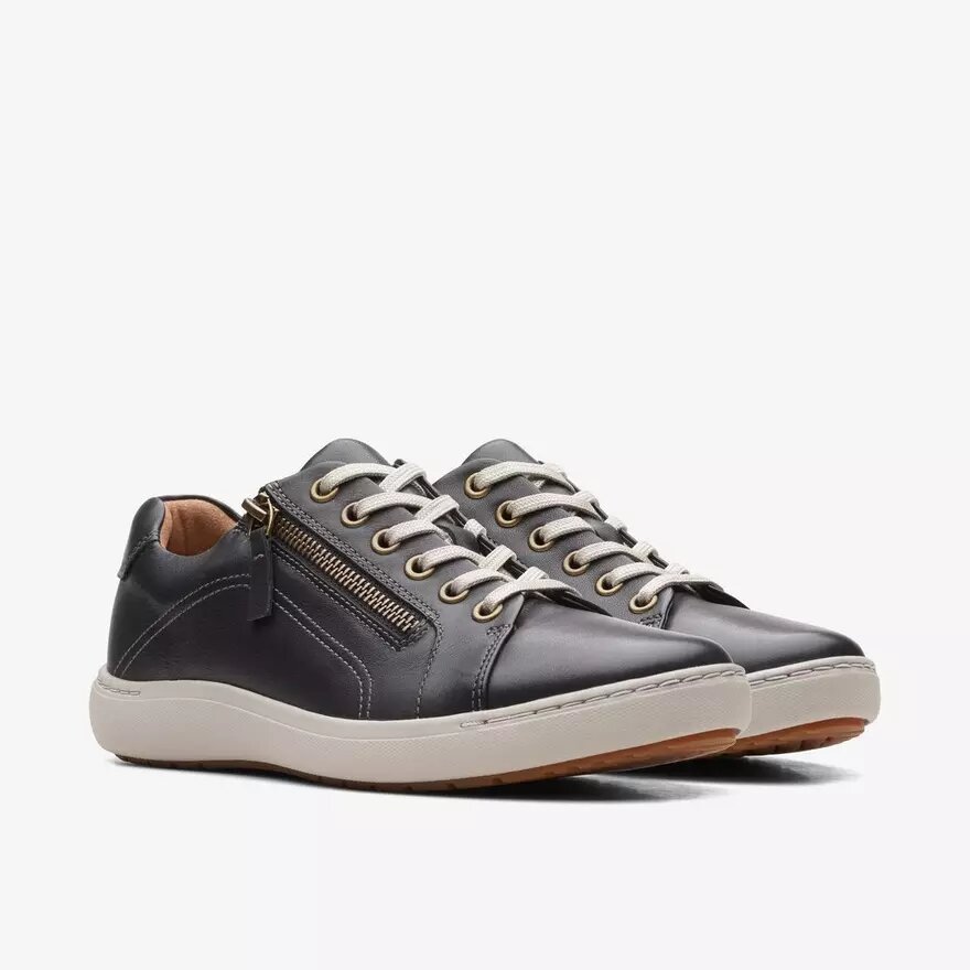 Nalle Lace sneakers i sort læder til kvinder Nalle Lace sneakers i sort læder til kvinder