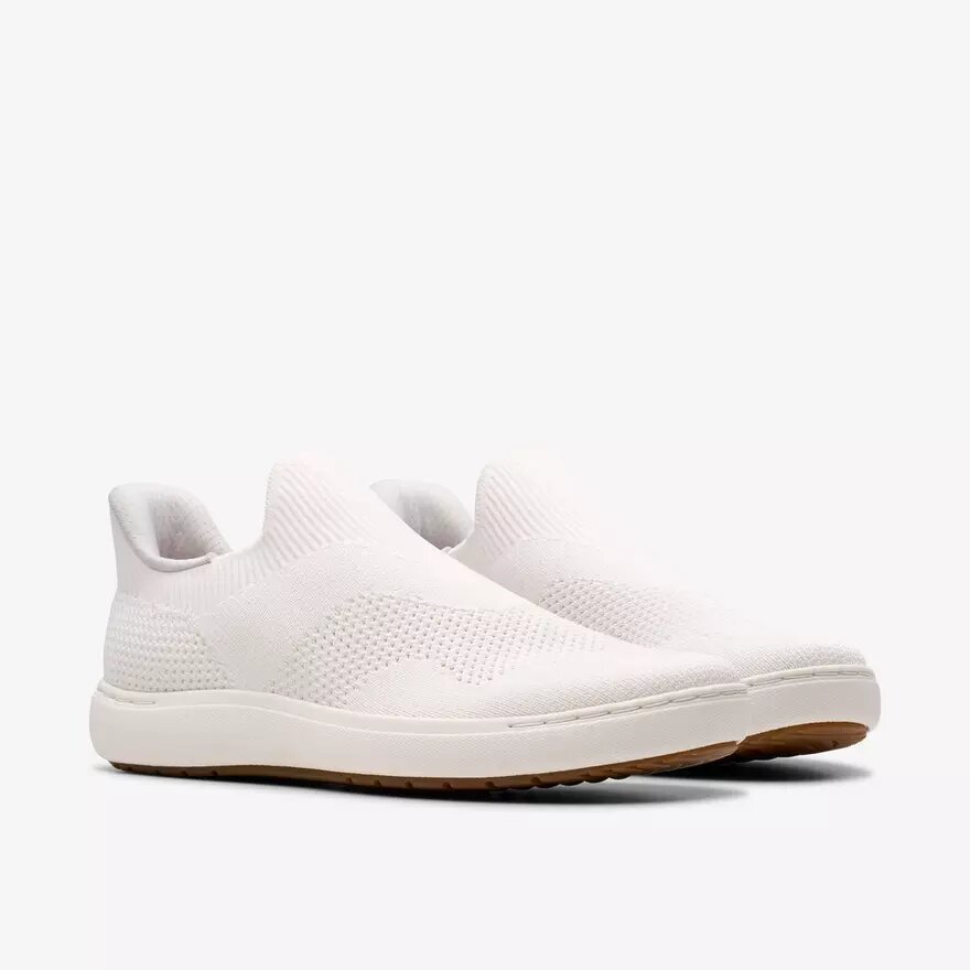 Nalle Step hvide strikkede Slip-ons til kvinder Nalle Step hvide strikkede Slip-ons til kvinder
