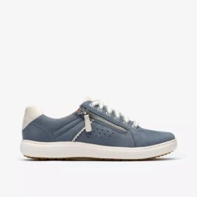 Nalle Zen blå nubuck-Sneakers til kvinder