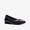 Natalyn slip-ons i mørk sort læder til kvinder Natalyn slip-ons i mørk sort læder til kvinder