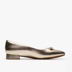 Natalyn Trim guldmetalliske Slip-ons til kvinder | Clark