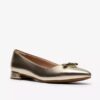 Natalyn Trim guldmetalliske Slip-ons til kvinder | Clark