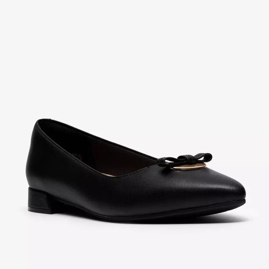 Natalyn Trim slip-ons i sort læder til kvinder Natalyn Trim slip-ons i sort læder til kvinder