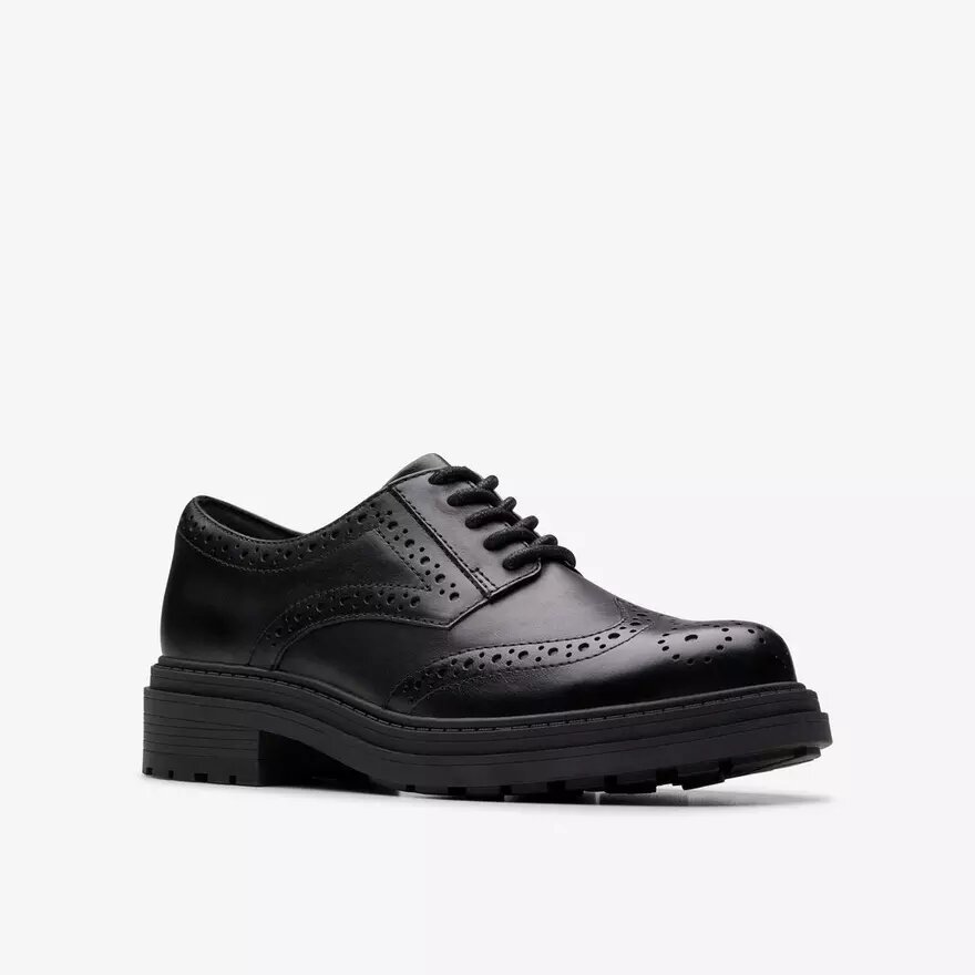 Orinoco3 Derby-loafers i sort læder til kvinder Orinoco3 Derby-loafers i sort læder til kvinder