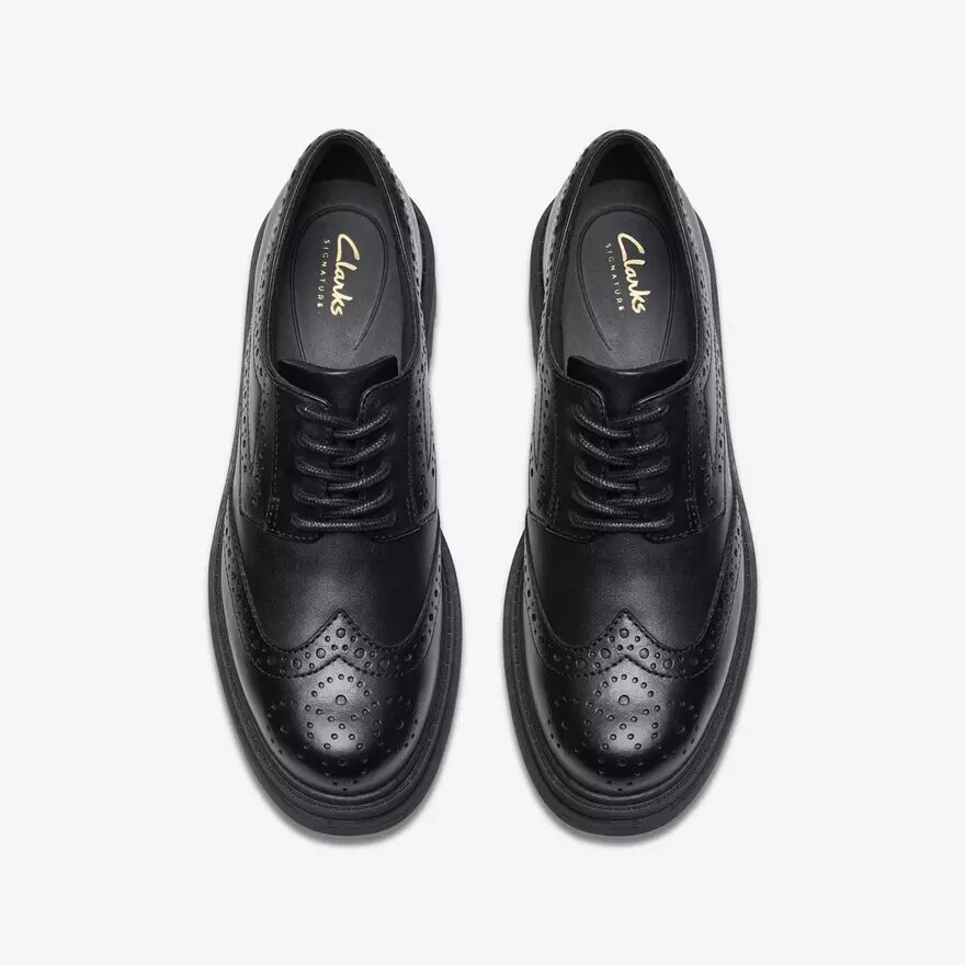 Orinoco3 Derby-loafers i sort læder til kvinder Orinoco3 Derby-loafers i sort læder til kvinder