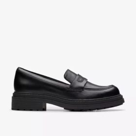 Orinoco3 Edge sort læder Loafers til kvinder (US)