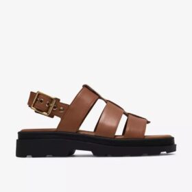 Orinoco3 Strap flade sandaler i tan læder til kvinder