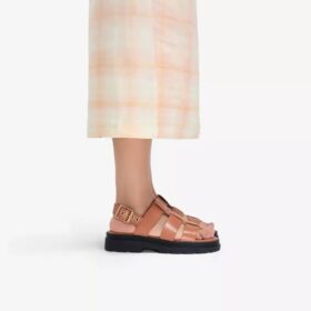 Orinoco3 Strap flade sandaler i tan læder til kvinder