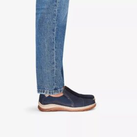 Orlene Slip Navy Nubuck slip-ons til kvinder