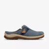 Orlene-træsko til kvinder i denimblå nubuck – Træsko & Mules Orlene-træsko til kvinder i denimblå nubuck – Træsko & Mules