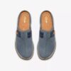 Orlene-træsko til kvinder i denimblå nubuck – Træsko & Mules Orlene-træsko til kvinder i denimblå nubuck – Træsko & Mules