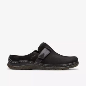 Orlene-træsko til kvinder i sort nubuck – træsko & Mules