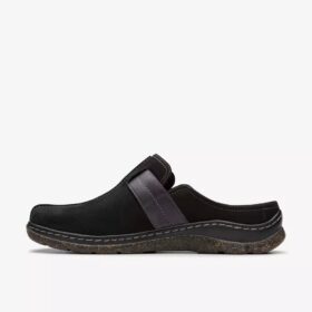 Orlene-træsko til kvinder i sort nubuck – træsko & Mules