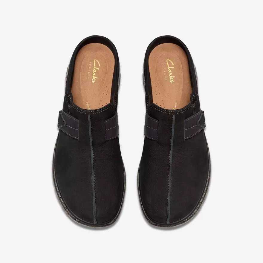 Orlene-træsko til kvinder i sort nubuck – træsko & Mules Orlene-træsko til kvinder i sort nubuck – træsko & Mules