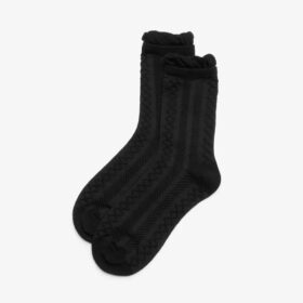 Ruffle Crew sorte strømpe Ruffle Crew sorte strømpe