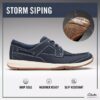 Sailview-sejlersko til mænd i navy nubuck med snørebånd