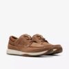 Sailview-sejlersko til mænd med snørebånd i lys beige nubuck