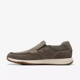 Sailview Step-sejlersko til mænd i taupe nubuck (Slip-ons)