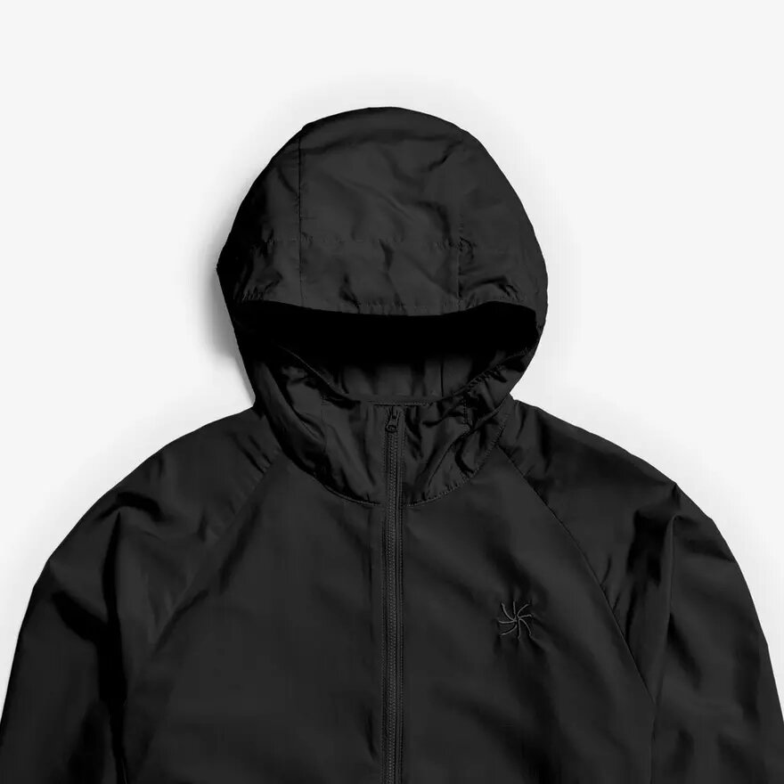Sammenpakkelig jakke, sort Sammenpakkelig jakke, sort