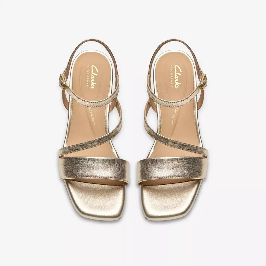 Serina35 Strap – bløde guldfarvede Rem-sandaler til kvinder Serina35 Strap – bløde guldfarvede Rem-sandaler til kvinder