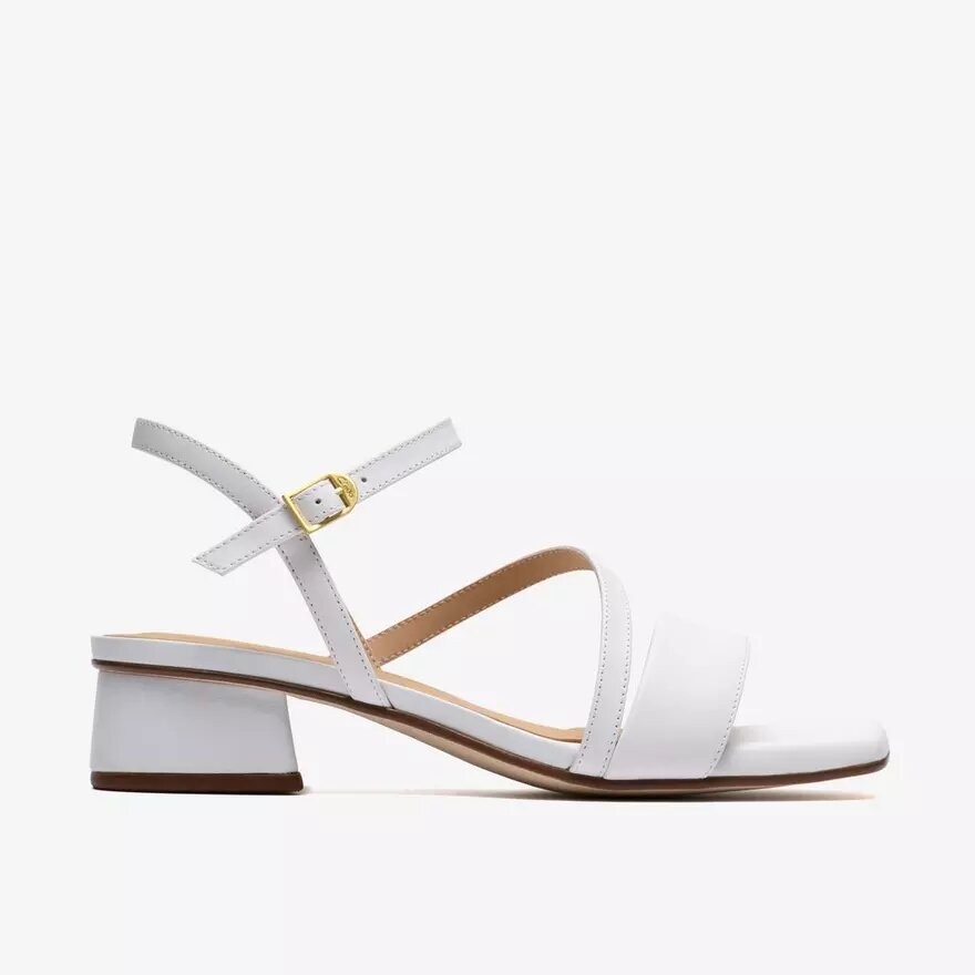 Serina35 Strap – hvide lædersandaler med remme for kvinder Serina35 Strap – hvide lædersandaler med remme for kvinder