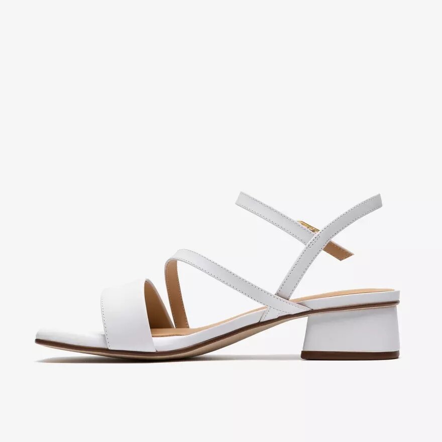 Serina35 Strap – hvide lædersandaler med remme for kvinder Serina35 Strap – hvide lædersandaler med remme for kvinder