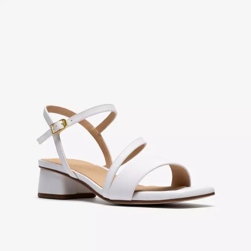 Serina35 Strap – hvide lædersandaler med remme for kvinder Serina35 Strap – hvide lædersandaler med remme for kvinder