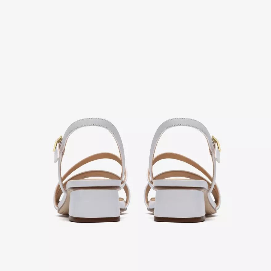 Serina35 Strap – hvide lædersandaler med remme for kvinder Serina35 Strap – hvide lædersandaler med remme for kvinder