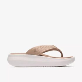 Solevana Post sandfarvede Flip-flops til kvinder