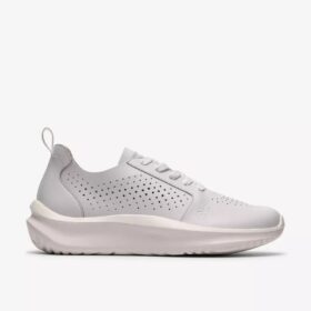 Solevana-sneakers i hvidt læder til kvinder