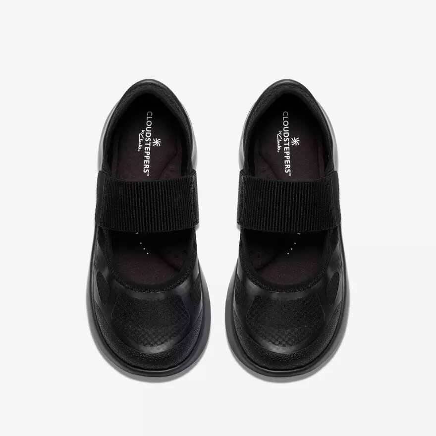 Solevana-sneakers med rem til kvinder i sort Solevana-sneakers med rem til kvinder i sort